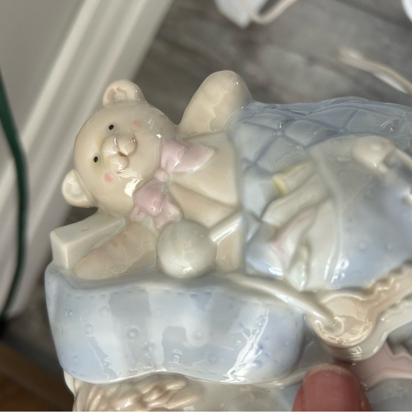 Ceramic Night Light with Teddy Bear and Horse VTG 👶 - Picture 4 of 7